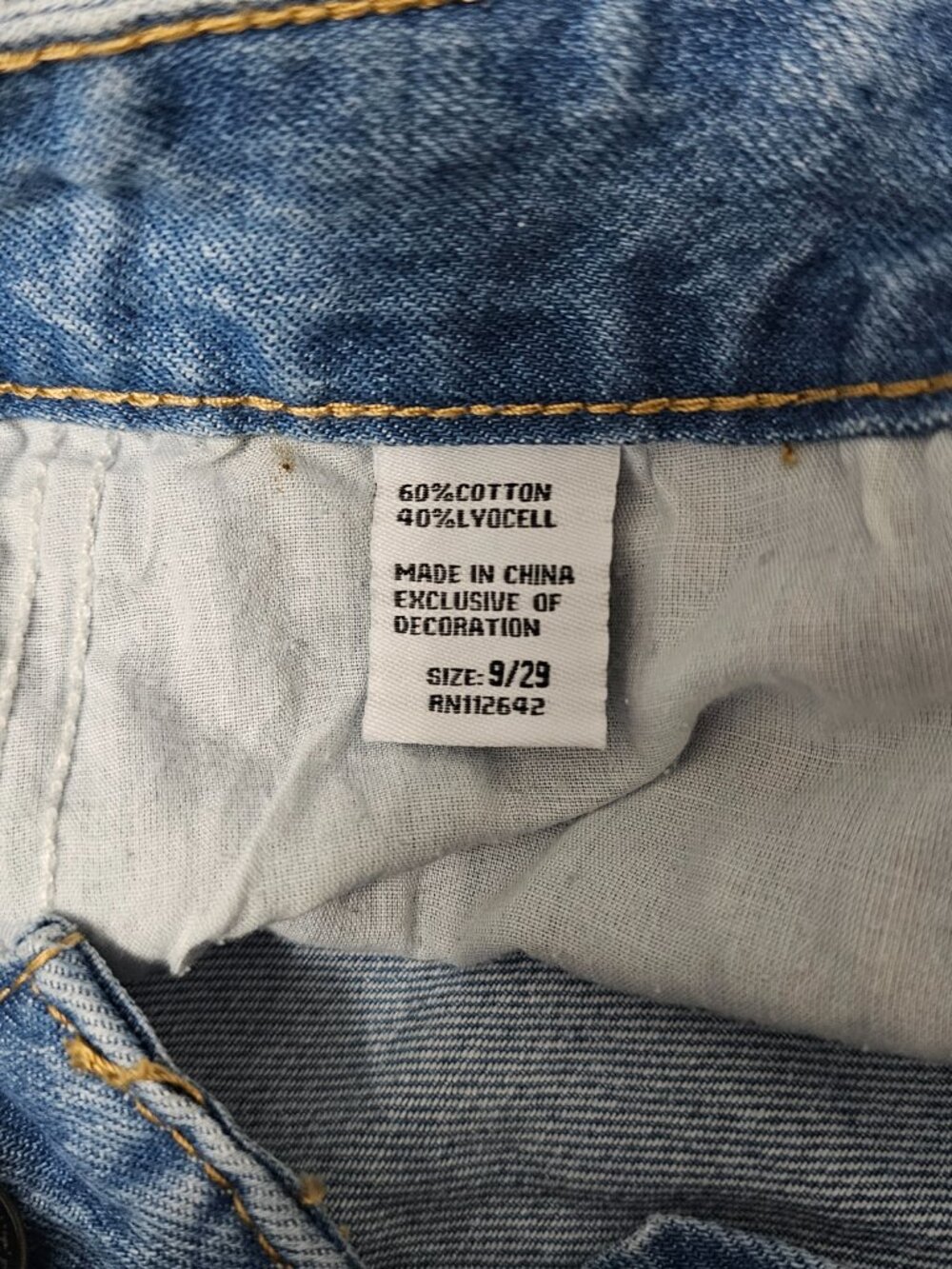 Telepatía Blue Denim Mid-Rise Wide Leg Jeans with Side Stripe Detail - Size 9/29 - Picture 5 of 10